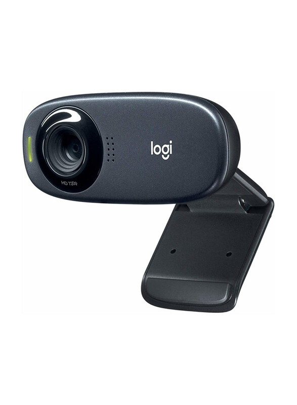 Logitech C310 HD Webcam, Black