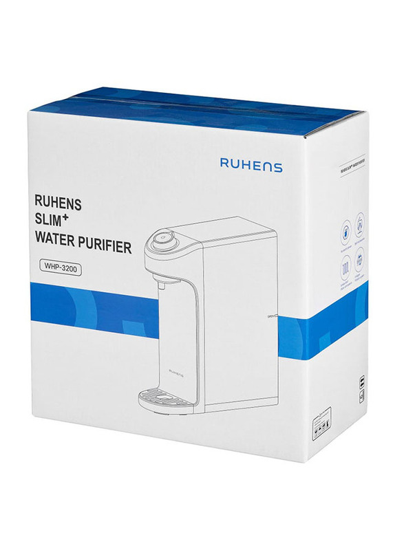 Ruhens New Ultra Slim Compact Water Purifier, ASD 3200, White