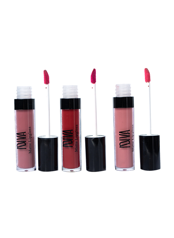 IDIVA Matte lip gloss, Loglasting , Lasts up to 16 Hr, Red Velvet 103, 4.5g