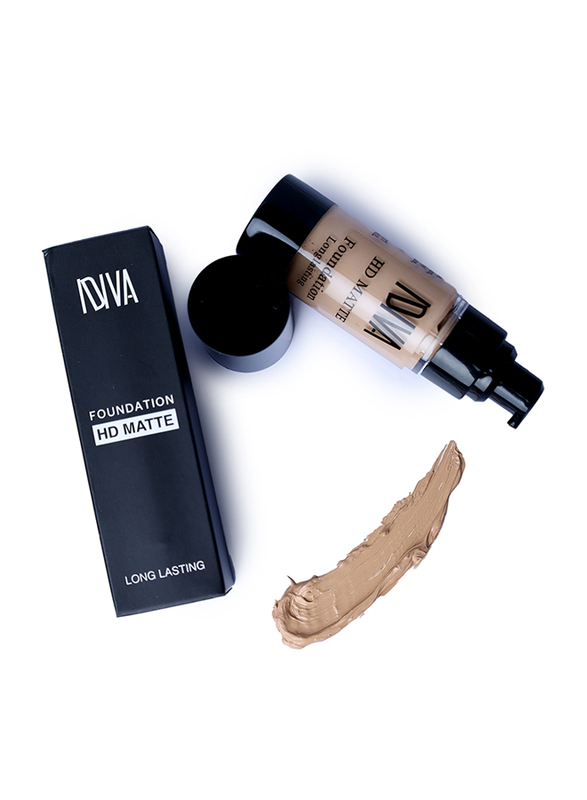 IDVA HD Matte Foundation,Full Coverage,Long Lasting ,04 Sun Beige,  30ml