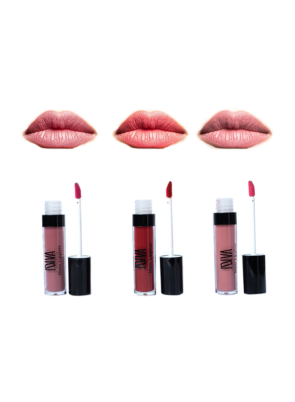 IDIVA Matte lip gloss, Loglasting , Lasts up to 16 H,Rose Mauve 102, 4.5g