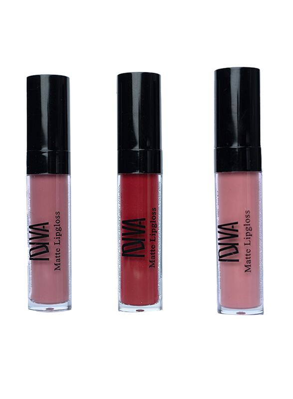 IDIVA Matte lip gloss, Loglasting , Lasts up to 16 Hr, Red Velvet 103, 4.5g