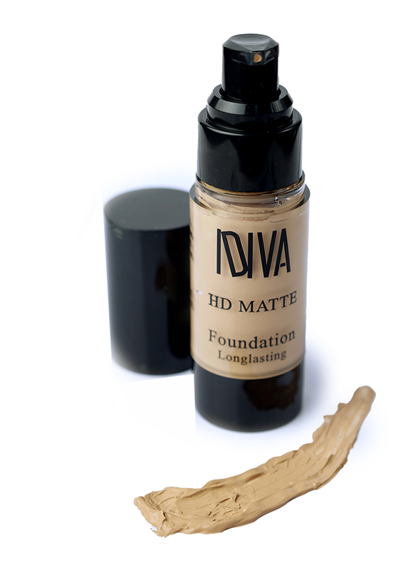 IDVA HD Matte Foundation, Long Lasting,Full Coverage ,03 Meduim Beige, 30ml