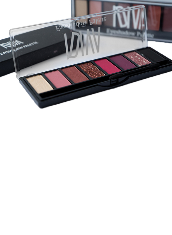 IDIVA Eyeshadow Palette, It has 8 different colors , matte, shimmer and metallic ,02 Rose Mauve,12 g