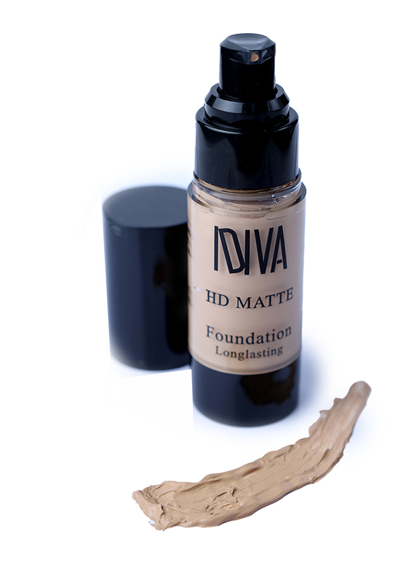 IDVA HD Matte Foundation,Full Coverage,Long Lasting ,04 Sun Beige,  30ml