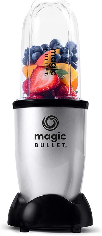 Magic Bullet 6-Piece Multi-Function High-Speed Blender, MB1002, Silver/Black