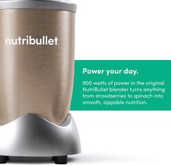 Nutribullet 9-Piece Multi-Function High Speed Blender Set, 900W, Copper Gold