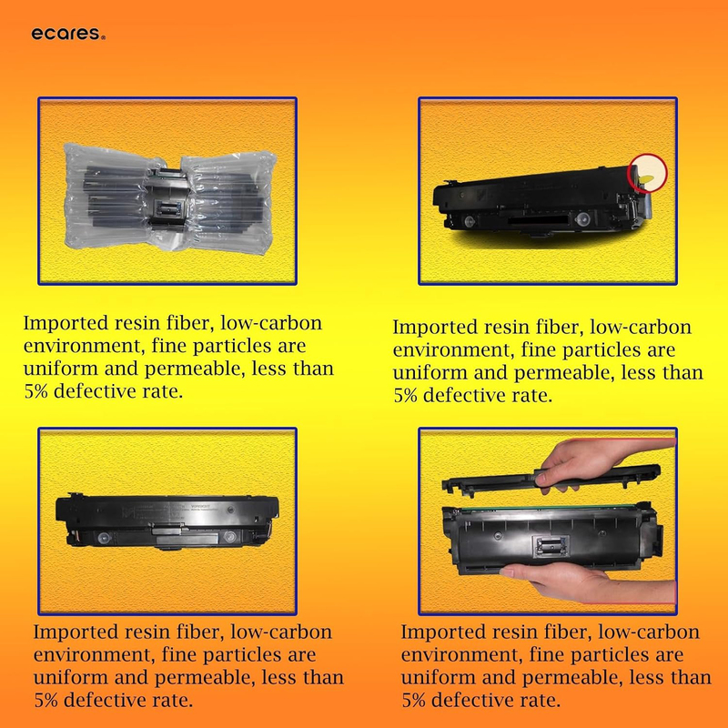 Ecares 312A CF380A Black Compatible Toner Cartridge Replacement