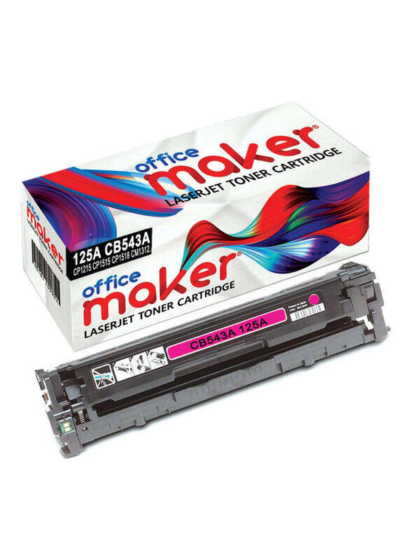 

Office Maker 125A CB543A Pink Compatible LaserJet Toner Cartridge