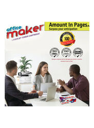 Office Maker CB540A/CB541A/CB542A/CB543A Multicolour LaserJet Toner Cartridge, 4 Pieces
