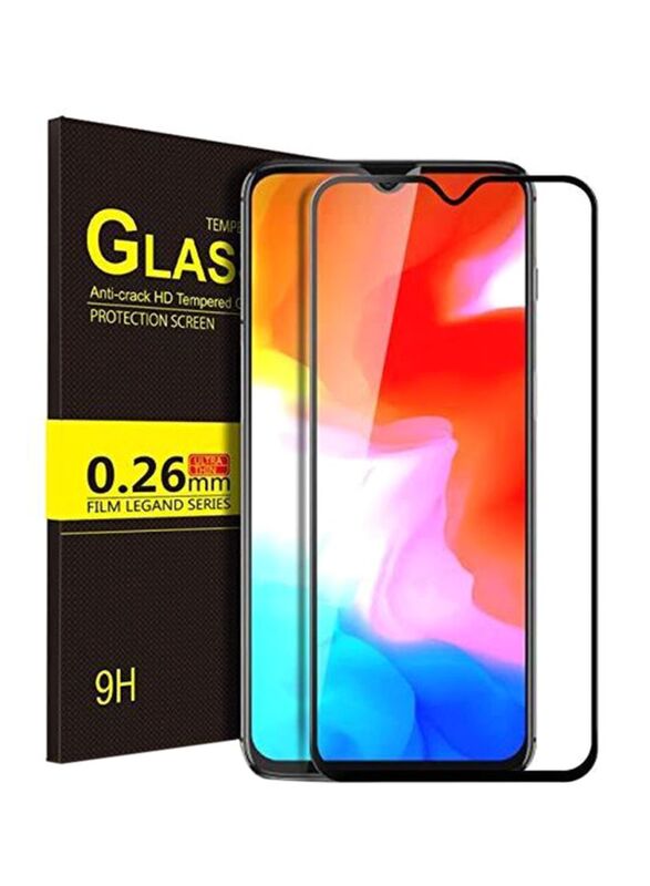 Oneplus 6T 5D Tempered Glass Screen Protector Ultra Thin Protective Film Guard, Black