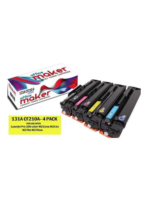 

Office Maker 131A Multicolour Laser Jet Toner Cartridge Set, 4 Pieces