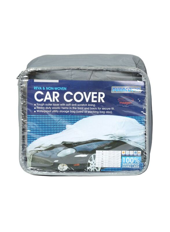 Dura Waterproof & Double Layer Car Cover for Chery B11, Grey