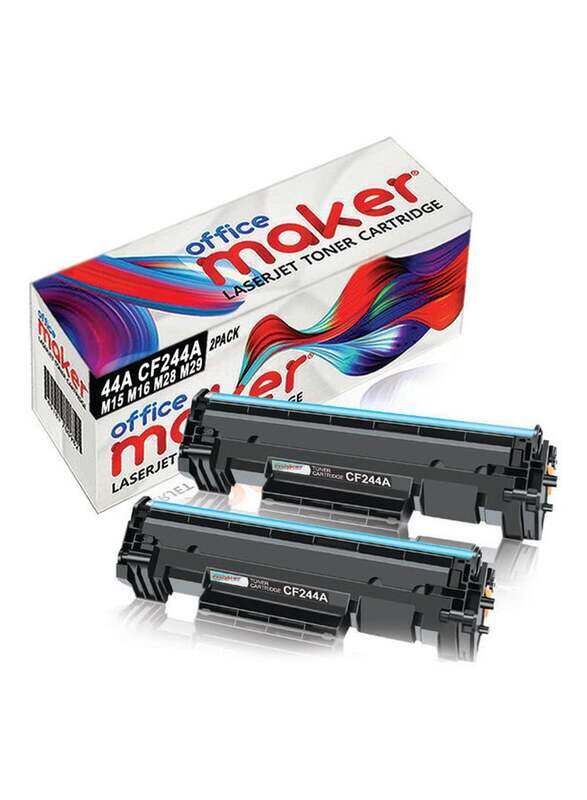 

HP Office Maker 44A CF244A Black LaserJet Toner Cartridge, 2 Pieces