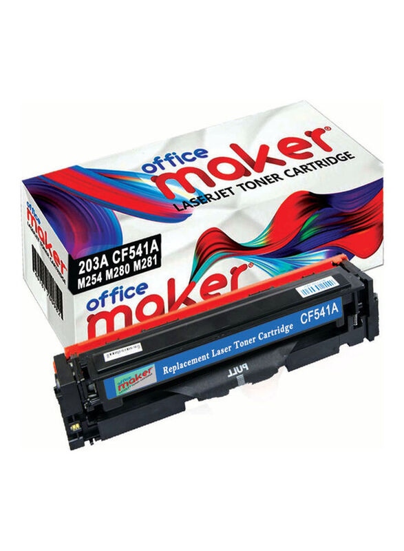 Office Maker 203A CF541A Cyan Compatible LaserJet Toner Cartridge