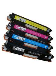 HP 4-Piece 125A Multicolour Original LaserJet Toner Cartridge Set