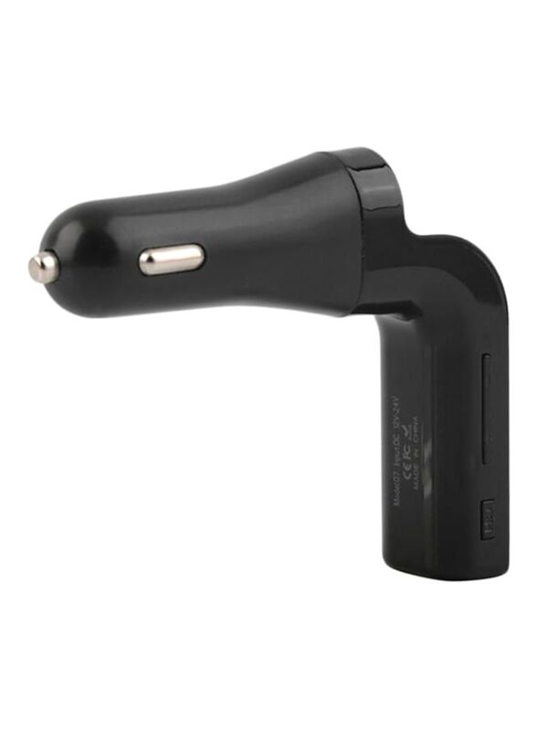 CARG7 Bluetooth Car Charger With FM Transmitter, Black