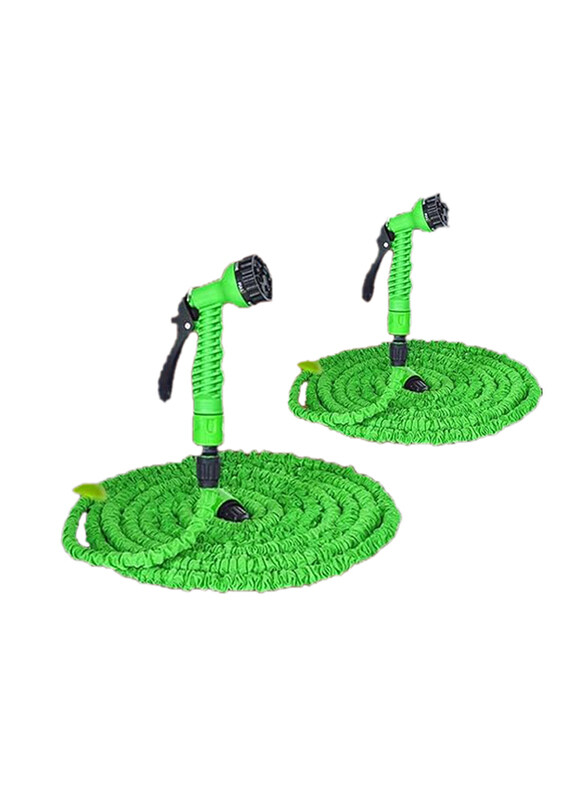 

Ecares Magic Flexible Garden Hose, 100 Ft, 2 Pieces, Green