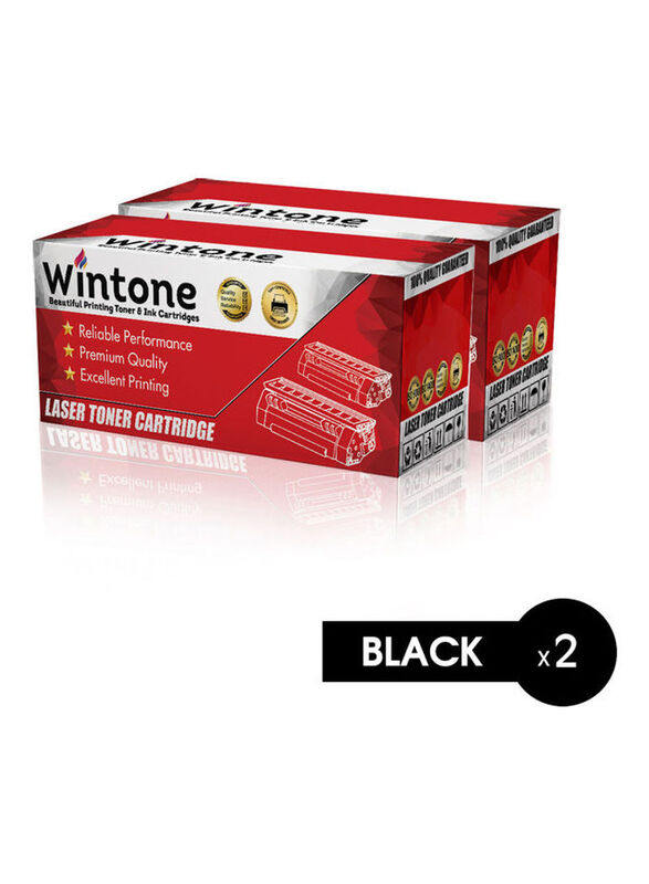 Wintone L 2320 2365 2700 2740 Black Replacement Laser Toner Cartridge Set, 2 Pieces