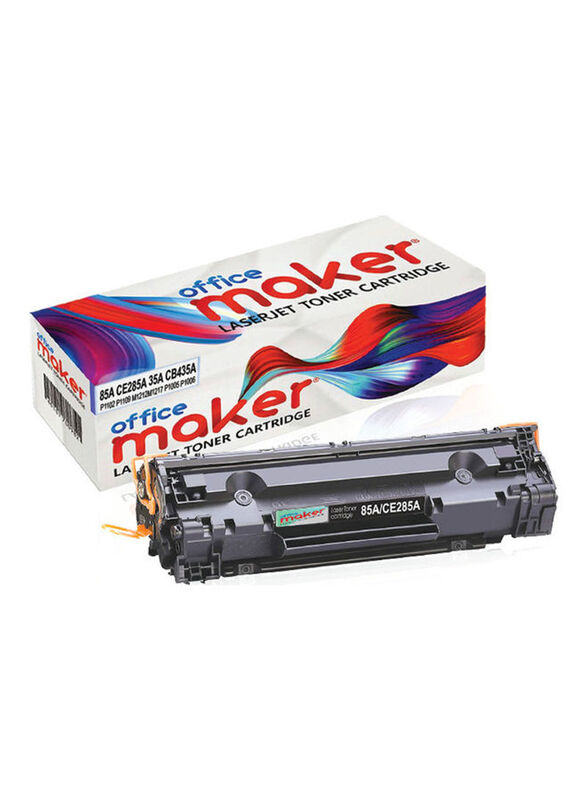 Office Maker CE285A 35A Black LaserJet Pro Toner Cartridge Set, 2 Pieces