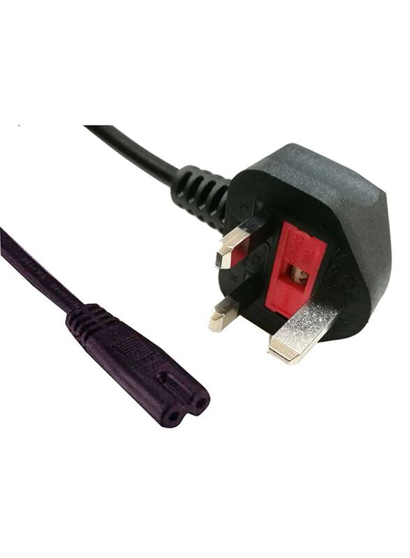 Sandberg 1.8-Meter 2-Pin 230V UK Wired Cable Power Supplies or Laptops, Black