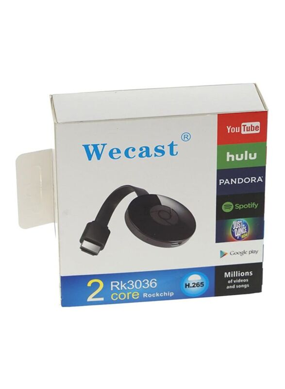 G2 Wecast Mirascreen Wireless HDMI TV Dongle, Black