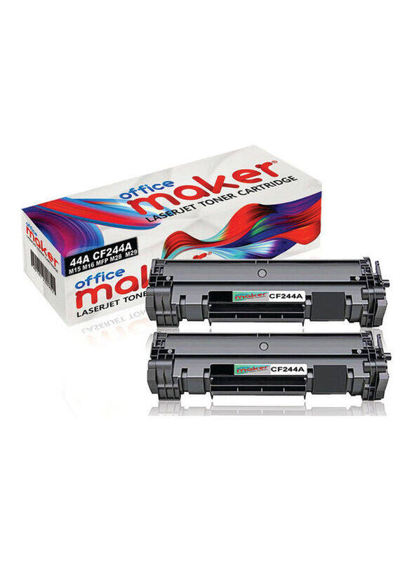 

HP Office Maker CF244A Black Toner Cartridge, 2 Piece