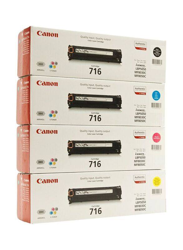 

Canon 716 Black and Tri-Color Toner Cartridge Set, 4 Piece