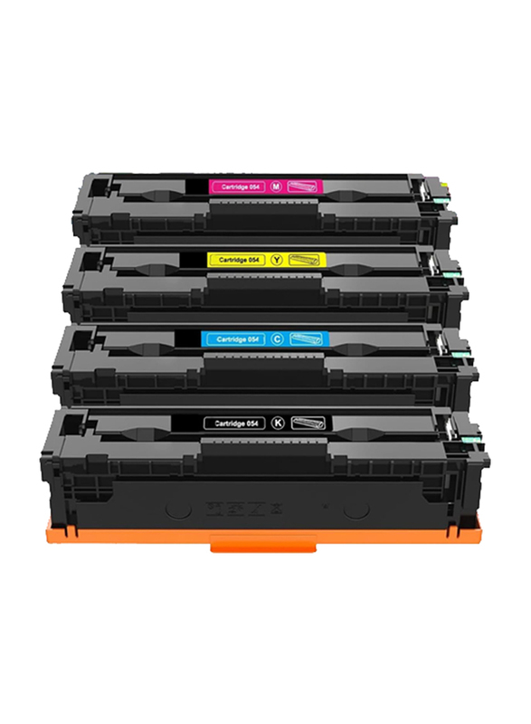 Ecares 054 Multicolour Compatible Toner Cartridge Replacement, 4 Pieces