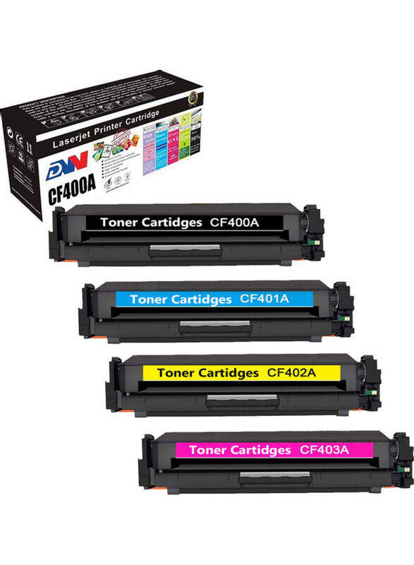 

HP Dw SET-CF400A Multicolour Toner Cartridge, 4 Piece