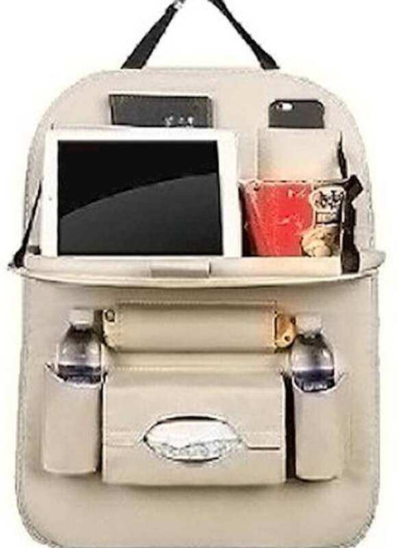 

Generic Car Back Seat Storage Bag, Beige