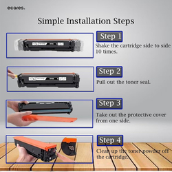 Ecares 128A CE321A Cyan Compatible Toner Cartridge Replacement