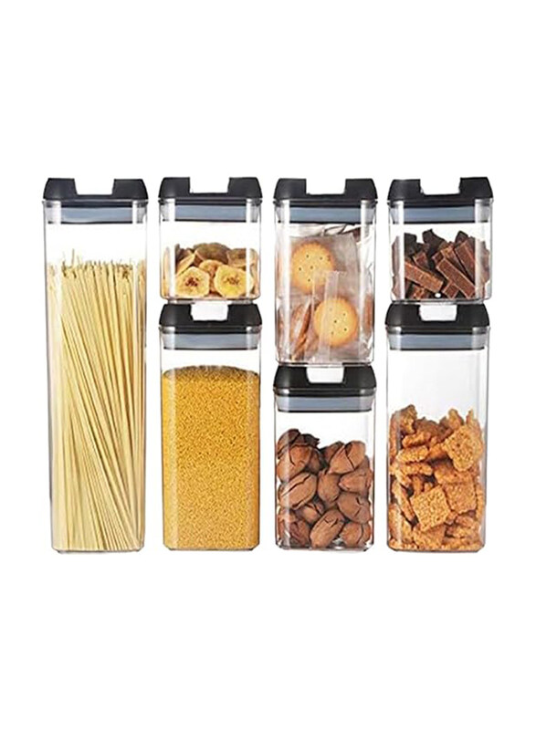 

Ecares Food Storage Containers, 7 Pieces, Clear