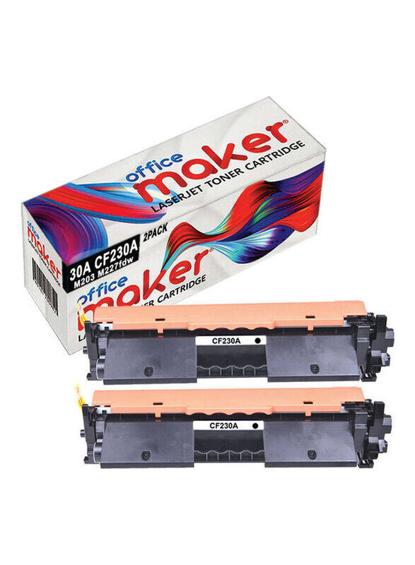 

HP Office Maker 30A CF230A Black LaserJet Toner Cartridge, 2 Pieces