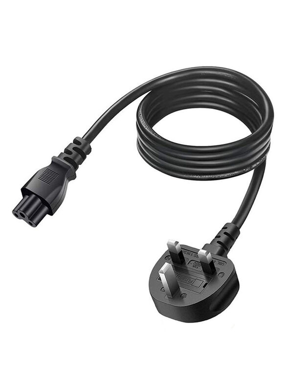 S-TEK 10-Meter Power Cord Desktop Power Cable with Pure Copper Wire 3 Pin Connector For Computers, Black