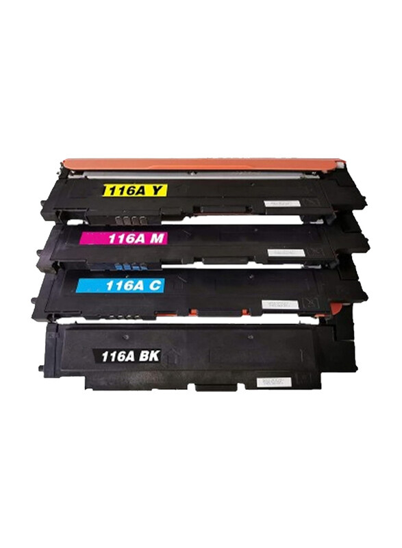 

HP Ecares 116A W2060A/W2061A/W2062A/W2063A Multicolour Compatible Toner Cartridge Replacement, 4 Pieces