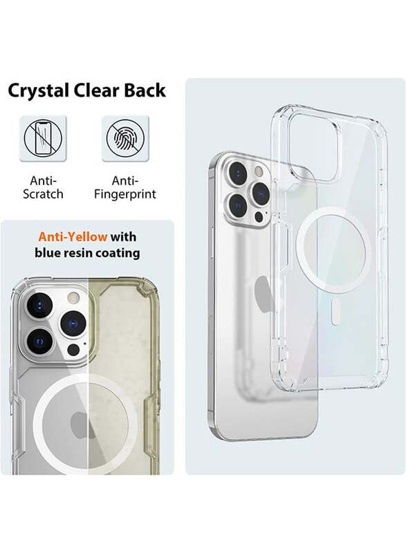Nillkin Apple iPhone 13 Pro Max Nature TPU Pro Magnetic Case Cover, Clear