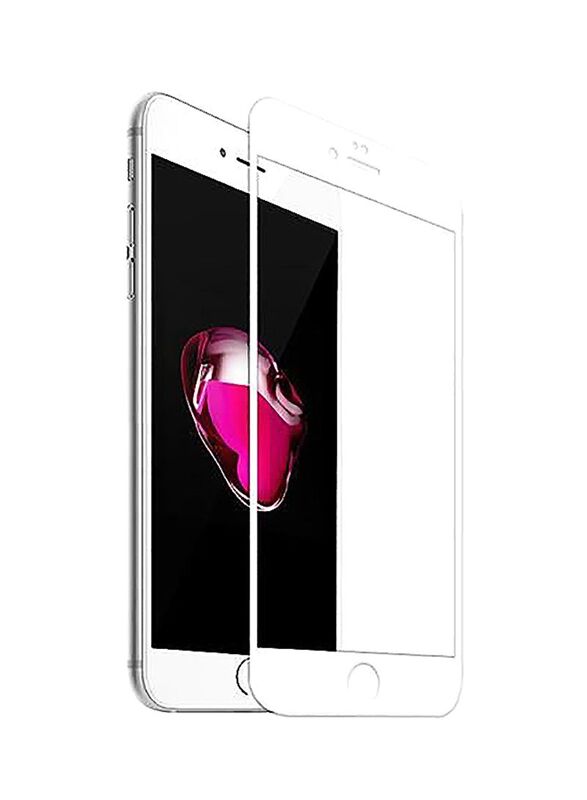 Apple iPhone 7 Plus 5D Tempered Glass Screen Protector, White