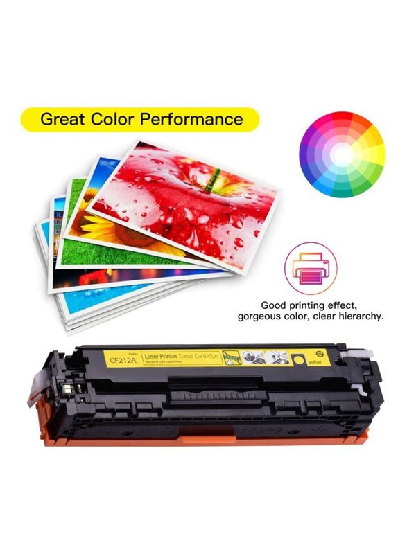 Aibecy CF212A Yellow Laser Printer Toner Cartridge