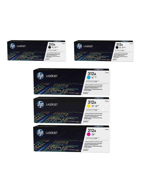 

HP 312A 5 Piece Multicolour Original LaserJet Toner Cartridge