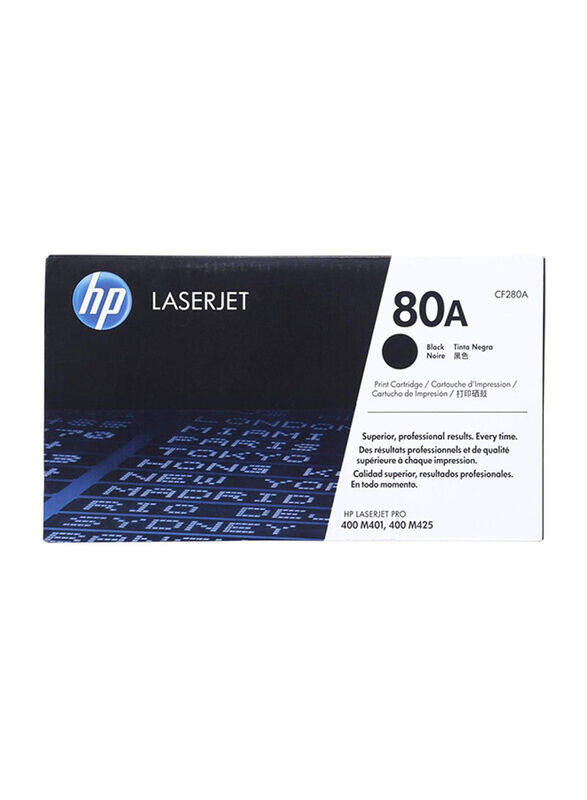 

HP 80A Black Original LaserJet Toner Cartridge