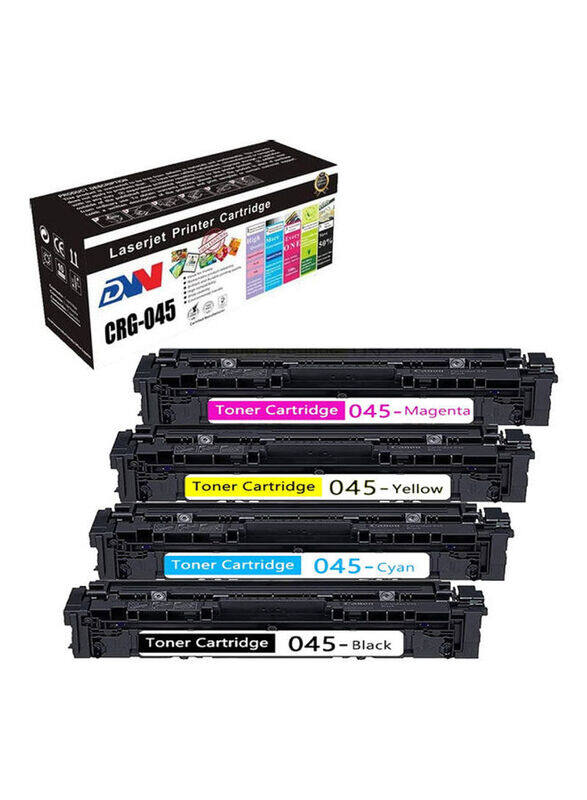 Dw SET-CANON045 Multicolour Toner Cartridge, 4 Piece