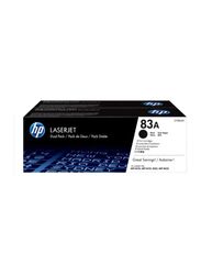 HP 83A Black LaserJet Toner Cartridge Set, 2 Pieces