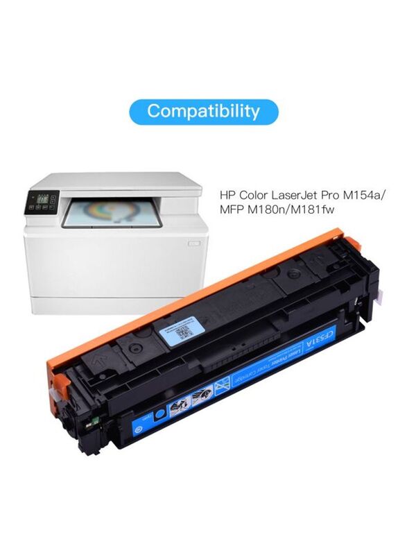 Aibecy CF531A Cyan Printer Toner Cartridge