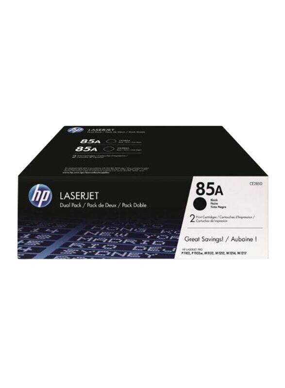 

HP 85A Black Original LaserJet Toner Cartridges, 2 Piece