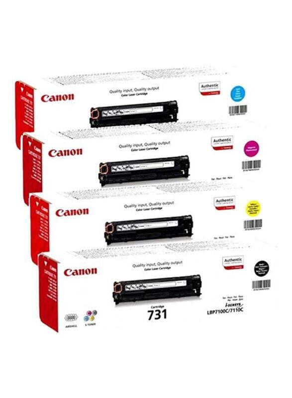 

Canon 731 Black/Yellow/Cyan Laser Toner Cartridge, 4 Pieces