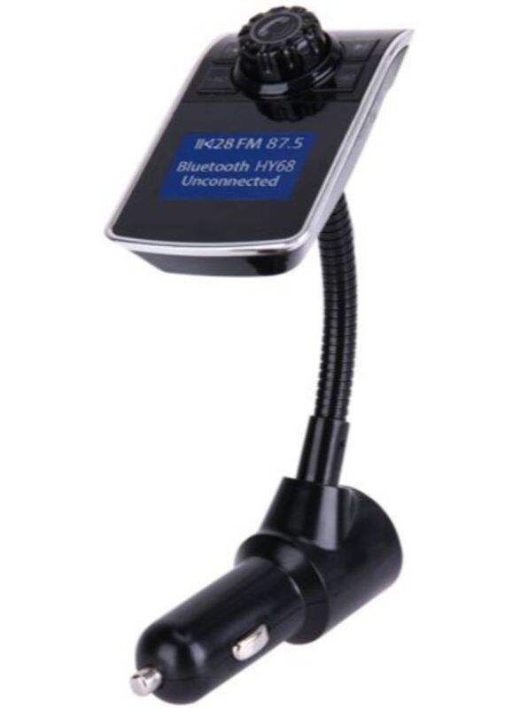 Wireless Bluetooth FM Transmitter Radio Car Charger, Black