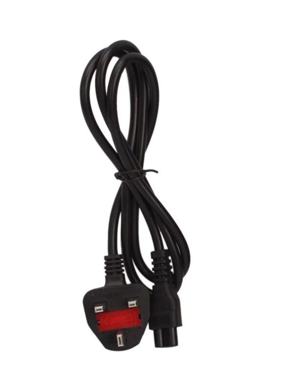 1-Meter 3-Pin Power Cord UK Plug Cable, Black