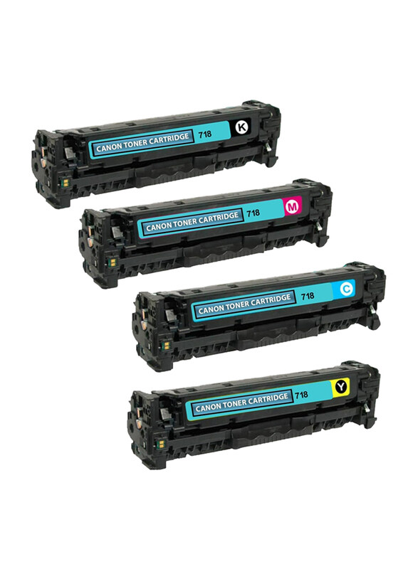 

Canon Ecares 718 Multicolour Compatible Toner Cartridge, 4 Pieces