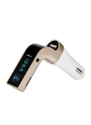 CARG7 Bluetooth FM Transmitter With USB Car Charger, Multicolour